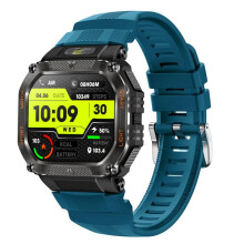 Ht34 1.75-Inch Landscape Screen Outdoor Sports Bluetooth Smartwatch With 3Atm Water Resistance (Blue) :blue Surprise Gift