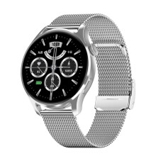 Hd3 1.32-Inch Heart Rate Monitoring Smartwatch With Payment Function (Silver/Steel) :Silver Steel Surprise Gift