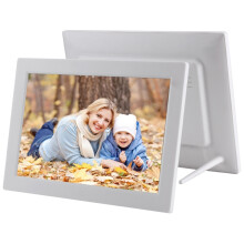 Cornice digitale da 13 pollici con telecomando compatibile, supporta scheda SD e USB (colore: argento): regalo a sorpresa da 13 pollici