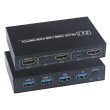 Conmutador KVM HDMI USB 2 en 1 entrada/1 salida 4Kx2K AM-KVM201CL: Regalo sorpresa AM-KVM201CL