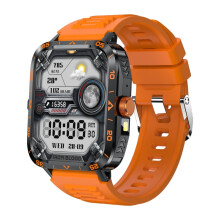 Zw59 Sports Smartwatch, 1.95-Inch Square Screen, Dafit Bluetooth Calling Watch, With Blood Oxygen/Heart Rate/Remote Camera (Orange) :orange Surprise