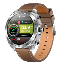 T95 Outdoor Sports Watch, 1.52-Inch Bluetooth 5.0, Supports Bluetooth Calling/Heart Rate/Blood Oxygen/Blood Pressure Health Monitoring (Silver). Gift