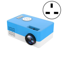 S261/J16 Mini draagbare LED-projector voor thuisgebruik met hoge resolutie (1080p), ondersteunt TF-kaart/AV/USB-flashdrive, stekkerstandaard: VK (bla