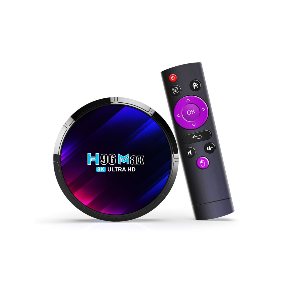 H96 Max 8K Ultra Hd Android 13.0 Smart Network Set-Top Box With Compatible Remote Control, Rk3528 Quad-Core, 4Gb+64Gb (Australian Standard) :4Gb+ Sur 9072918044781