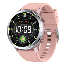 Outdoor GPS-sporthorloge, 1,32-inch rond scherm met hoge resolutie, smartwatch met meerdere sportmodi (roze): roze verrassingscadeau