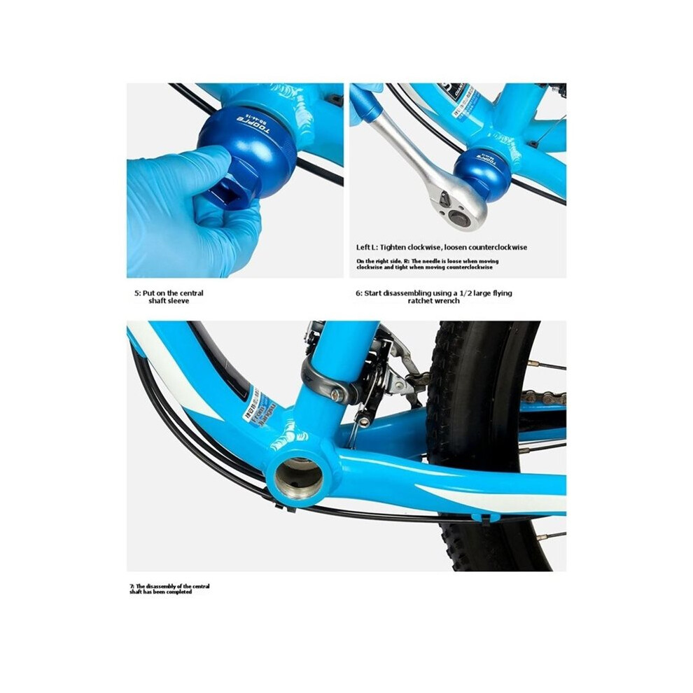 Toopre Mountain Bike Bottom Bracket Sleeve Tool Bicycle Bottom Bracket Installation Disassembluy Adapter For Bb52 Bb80 Bb51 4711832228970