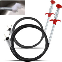 2PCS Drain Cleaner 0.9m/1.6m Telescopic Pliers for Kitchen Sink, Bathroom, Toilet, Sewer Pipe