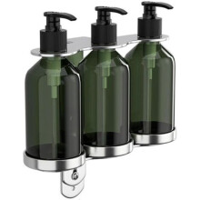 3er-Pack leere, nachfüllbare Seifenspender aus Kunststoff mit Pumpe, grün