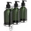 3 Pack Empty Plastic Refillable Soap Dispenser with Pump Green 1