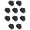Ethernet Hub Port RJ45 Anti Dust Cover Cap Protector Plug 10Pcs Black 1