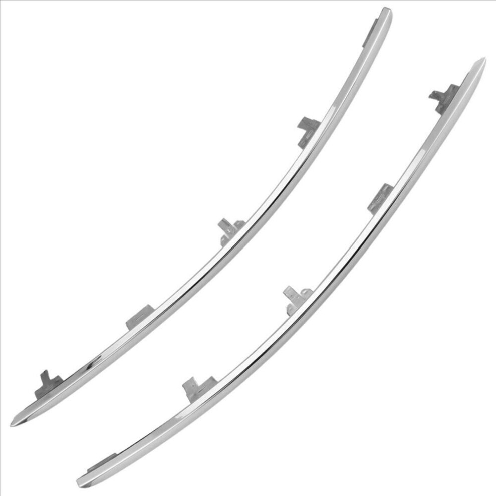 A6 C6 2008 - 2011 Car Front Bumper Face Bar Trim Chrome Pair (Left Light 3469403851225
