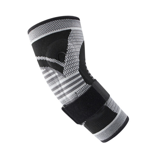 Elastic Knitted Elbow Sleeve Breathable Arm Elbow-Black L