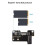 Adapter Board for Raspberry Pi5 PCIe to M.2  Support NVMe Protocol M.2 Interface Hard Drives 2