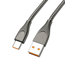 Type C Cable 65W Fast Charging USB To Type C Male-2m Gunmetal