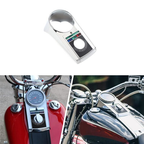 Motorcycle Speedometer Dash Cover Panel for  Heritage Softail Springer Electra Glide Fat Boy FLSTF Chrome