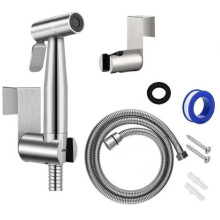 Bidet Toilet Sprayer/Hand Held Sprayer Stainless Steel with Hook, Easy to Install, for Personal Hygiene and Basin Toilet Sprayer