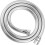 Flexibele anti-draai douchekop, 2 m doucheslang, rubber, wit. 1