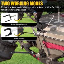 Adjustable Boat Transom Saver 22-35 in,Heavy Duty Aluminum Outboard Motor Support for Boat Trailer Towing,Transom Saver