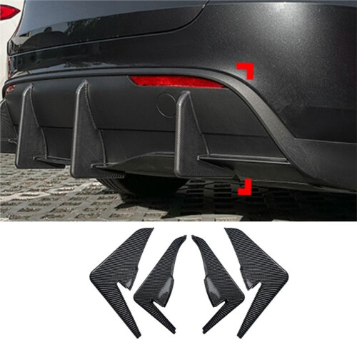 Achterbumperdiffuserlipkit voor  Model Y 2017-2024 Achterspoiler Cover Trim Accessoires 2