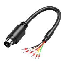 6/8Pin Din Male Adapter Wire With Printed Number-MD6 pin