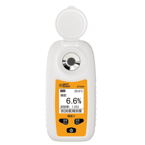 LCD Digital Refractometer Meter Fruit Juice Beverage ATC Sugar Content Measuring Instrument 0-35% Saccharometer