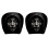 1 Pair Polyester Automotive Headrest Guards Covers-Type F 1