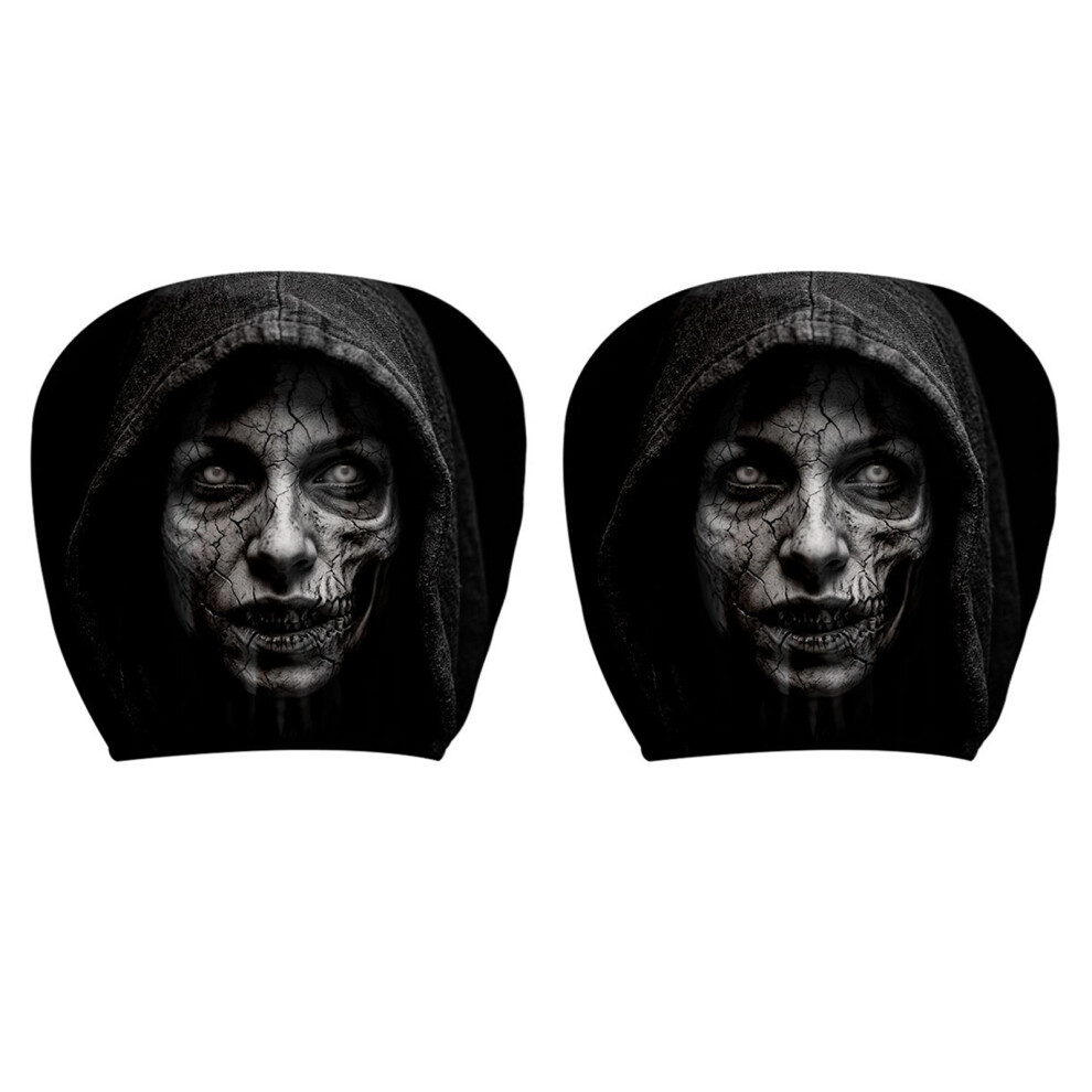 1 Pair Washable Polyester Car Headrest Covers Guards-Type F 7704001286830