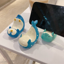 (green) Three Dimensional Cute Dolphin Cartoon Animal Stand Desktop Lazy Mobile Phone Holder