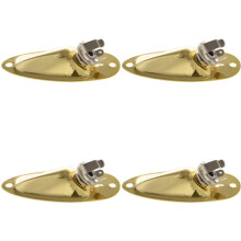 4Pcs Boat Output Input Jack Plate Sockets for Strat Guitar Replacement Parts