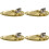 4Pcs Boat Output Input Jack Plate Sockets for  Strat Guitar Replacement Parts 1