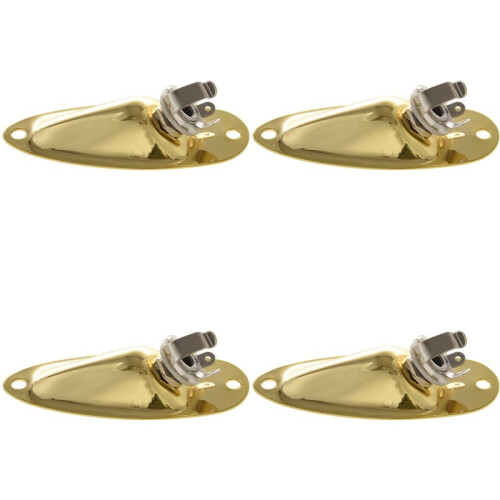 4Pcs Boat Output Input Jack Plate Sockets for  Strat Guitar Replacement Parts