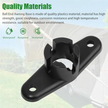 4Pcs Awnings End Bases for Trimline Plastic Awning End Bases for Trim