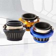 Motorcycle Universal 35MM Air Filter for 47/49cc Pocket Bike Dirt Bike Carburetor Interface Air Filter Silver