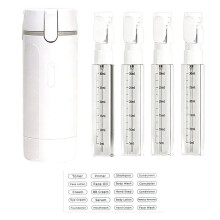 Dispensador de Viagem 4 em 1, Frascos Portáteis de 30 Ml para Produtos de Higiene Pessoal, Recipiente de Viagem Recarregável À Prova de Vazamentos
