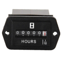 DC 6-80V Mechanical Hour Meter - Hourmeter for Engine Generator Boat Automobiles Motorcross Motor T f54
