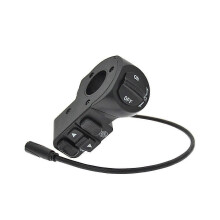 3-in-1 E-Bike Scooter Control Switch with Headlight Turn Signal Horn & Self-Locking Button
