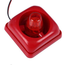 115dB Fire Alarm with Strobe Lights, Industrial Grade Siren for Emergency