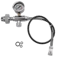 Adattatore per stazione di riempimento PCP G5/8 DIN 300 bar per bombole da immersione con tubo flessibile da 50 cm