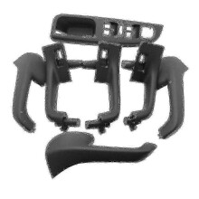 Kit di copertura per maniglia interna della portiera Golf 5 MK5 - 7 pezzi, nero opaco, kit di aggiornamento