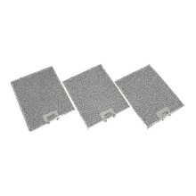 Filtro antigrasso in alluminio Belling 320x260mm - Compatibilità universale con cappe aspiranti - Confezione da 3