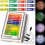 60-120X Pocket Microscope with 12 Specimens with LED Light Handheld Microscope Kit Outdoor Educational Science White 3