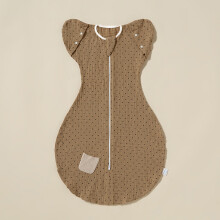 (Brown Dots,M)Saco de dormir infantil ultra suave algodón muselina envoltura para verano primavera