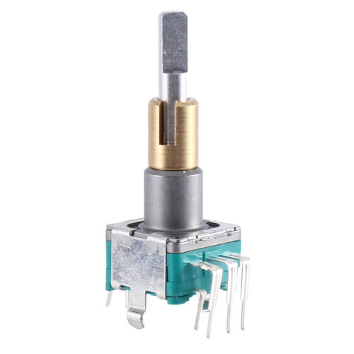 2PCS EC11EBB24C03 Dual Axis Encoder with  30 Positioning Number 15 Pulse Point Handle 25mm 1