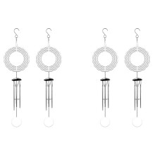 4X Sublimation Wind Spinner Blanks Outdoor Decor, Windchimes with 4 Thickened Aluminum Tubes for Mom Grandma Women