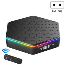 T95Z Plus 8K Wifi 6 Android 12.0 Smart Network Set-Top-Box mit kompatibler Fernbedienung, 4 GB + 64 GB, Allwinner H618 Quad-Core (europäischer Standa