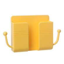 Boîte de rangement murale compatible avec télécommande et support de chargeur de chevet (lot de 10, jaune) : 10 pièces jaunes - Cadeau surprise