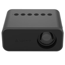 T500 Teilgeoir Cliste HD Inaistrithe Mini LED 80-Lumen le Cianrialtán & Cuibheoir Comhoiriúnach (Dubh): Le Cianrialtán & Cúltaca Comhoiriúnach
