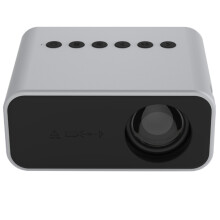 Proyector LED inteligente portátil T500 1920X1080P de 80 lúmenes con control remoto y adaptador compatibles (blanco): Con control remoto y adaptador