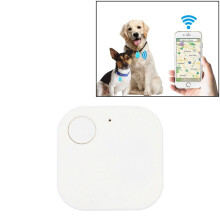 Porte-clés anti-perte carré et portable avec télécommande Bluetooth intelligente (blanc) : cadeau surprise blanc