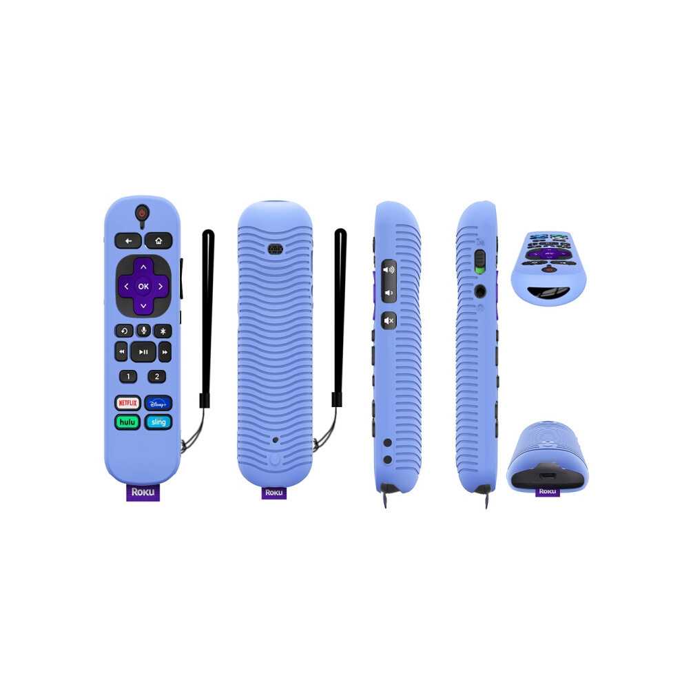 Shockproof Silicone Protective Case Compatible Tcl Roku Voice Remote Pro Y30 Compatible Remote Control (Glow-In-The- Blue) :Compatible Tcl Ro Sur Dark/Blue 9072918046839